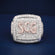 Two toned custom letter diamond ring VVS grade Gurukrupa-Gems