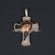 Unique And Luxury Jesus Cross diamond pendant in 14 KT Gold with Lab Created Diamond for men or women