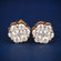 Unisex 14K Gold Solitaire Stud Earrings with Brilliant Cut Diamonds Gurukrupa-Gems