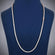 Unisex 24 Inch 3mm Rose Gold Diamond Tennis Chain Iced Out Necklace Daily Wear Everyday Gurukrupa-Gems
