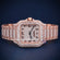 VVS pass tester fully rose gold hip hop arabic dial diamond watch Gurukrupa-Gems