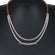 Wear this stylish neckline diamond necklace in 14 kt rose gold with lab created diamonds in vvs clarity Gurukrupa-Gems