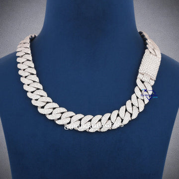 Cuban miami chain 1 kg heavy custom made diamond vvs tester passed Gurukrupa-Gems