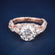 Halo Style Round Diamond Engagement Ring with Pavé Band in 14K Yellow Gold Gurukrupa-Gems