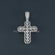 Elegant Cross Pendant with Round-Cut 14 kt white gold Lab-Grown Diamonds for christian beliefs cross pendant - Gurukrupa-Gems