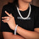 Luxury deals in illusion chain bracelet and solitaire irng
