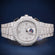 Specialized chronograph full white VVS diamond hip hop watch