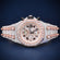 Customize hip hop diamond watch chronograph collet style