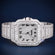 Square shaped arabic dial all white pass tester watch
