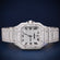 Full white Roman dials fully iced out stainless steel hip hop diamond watch