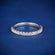 Simple single line diamond band ring for women - Gurukrupa-Gems
