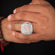 Two toned custom letter hip hop diamond ring VVS grade - Gurukrupa-Gems