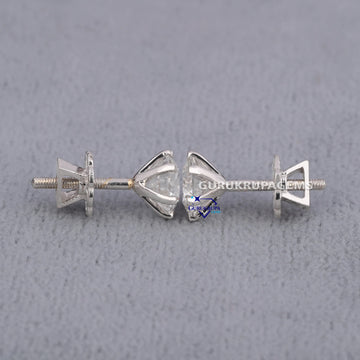 1.45 ct each solitaire diamond earring for casual wear diamond earring VVS clarity Gurukrupa-Gems