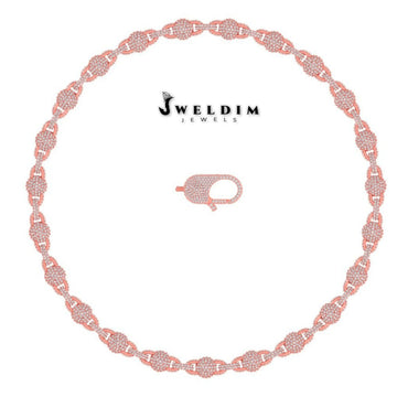 10MM Necklace Chain for Mens Womens Fully Iced Out Ball Link Beads VVS Diamond 925 Silver 22inch Miami Tennis Ball Chain Necklace Gurukrupa-Gems