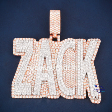 14K White Gold Custom Iced Out Pendant Fully Covered With Diamonds (Copy) Gurukrupa-Gems