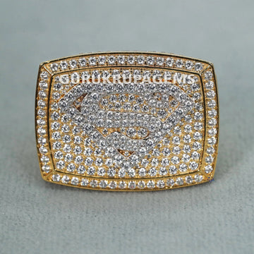 14KT Yellow Gold lab grown Diamond Ring For men with vvs clarity diamonds - Gurukrupa-Gems