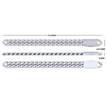 14kt Yellow Gold Plated VVS Round Diamond 4mm Tennis Bracelet for Mens Womens Gurukrupa-Gems