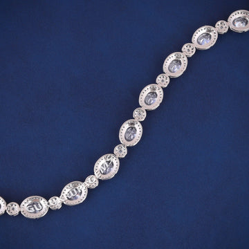 14kt Yellow Gold Plated VVS Round Diamond 4mm Tennis Bracelet for Mens Womens Gurukrupa-Gems