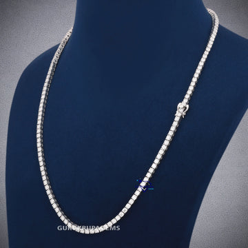 16 inch 3 mm womens diamond chain for men women Gurukrupa-Gems
