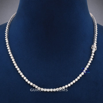 16 inch 3.5 mm tennis chain VVS clarity Gurukrupa-Gems