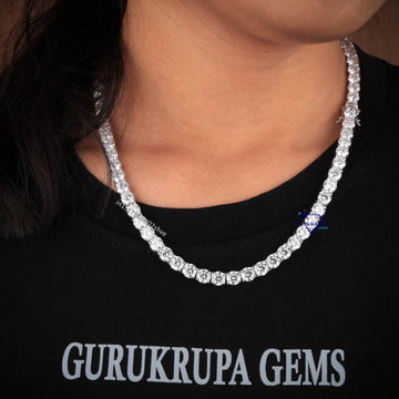 16 inch chain 8.5 inch bracelet hip hop diamond real deals - Gurukrupa-Gems