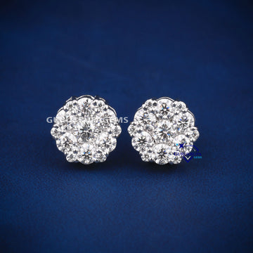 2 CT approx. diamond earring for women this valentine for your love Gurukrupa-Gems