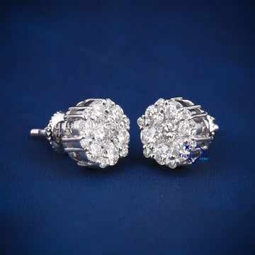 2 CT approx. diamond earring for women this valentine for your love Gurukrupa-Gems