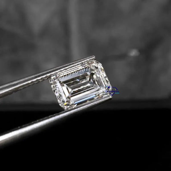 2 Ct Emerald Cut Diamond – Certified Colorless DEF White – Gurukrupa-Gems