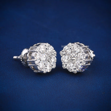 2 CT approx. diamond earring for women this valentine for your love - Gurukrupa-Gems