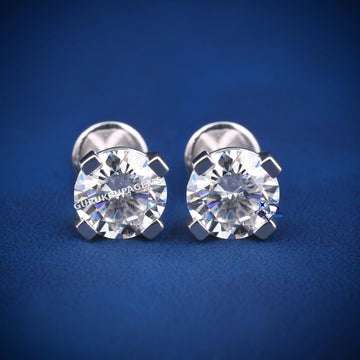 2 ct solitaire diamond earring for women Gurukrupa-Gems