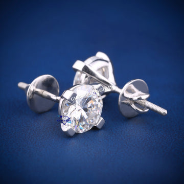2 ct solitaire diamond earring for women Gurukrupa-Gems