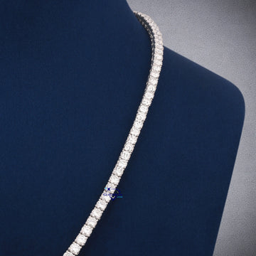 20 Inch 4 mm Diamond Tennis Chain with VVS Clarity Gurukrupa-Gems