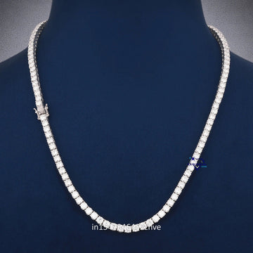 20 inch 4 mm diamond tennis chain with VVS clarity - Gurukrupa - Gems