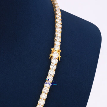 20 inch 5.5mm tennis diamond chain for women Gurukrupa-Gems