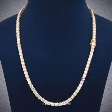 20 inch 5.5 mm tennis diamond chain for women - Gurukrupa - Gems