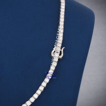 22 Inch 4mm Best Selling White Diamond Tennis Chain Gurukrupa-Gems