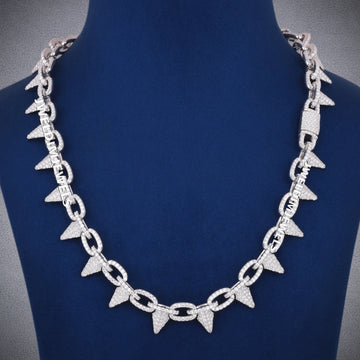 22 inch 14mm Infinity Link Gold Chain Iced Out Diamond Silver Yellow Gold Rappers Custom Expensive Chains Necklaces for Gurukrupa-Gems