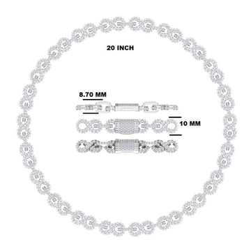 22 inch 14mm Two Tone Silver Yellow 14k gold Moissanite Cuban Link Chain Biggest rapper Chains Gurukrupa-Gems