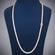 22 inch 3.5mm princess cut tennis necklace full white Gurukrupa-Gems