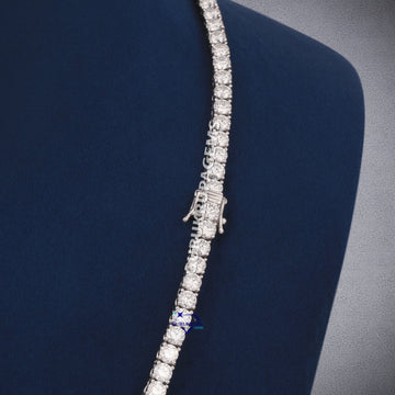 22 inch 4 mm full white tennis diamond chain Gurukrupa-Gems