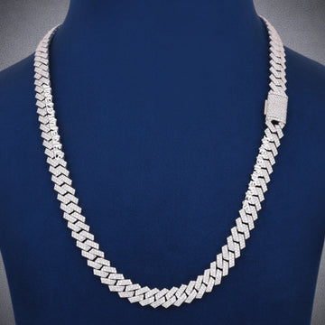 22 inch 8.5mm Cuban Link Diamond Chain Different types of Necklace Custom Chains Yellow Gold Plated Best Necklace (Copy) Gurukrupa-Gems