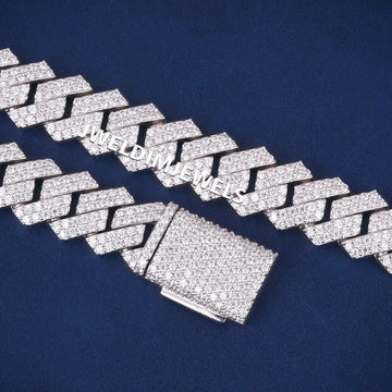 22 inch 8.5mm Cuban Link Diamond Chain Different types of Necklace Custom Chains Yellow Gold Plated Best Necklace (Copy) Gurukrupa-Gems