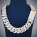 25 Inch 30 MM Miami Chain In White Gold Gurukrupa-Gems