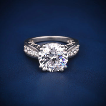 3 Carat Round Cut Wedding Engagement Proposal Rings for Women Gurukrupa-Gems