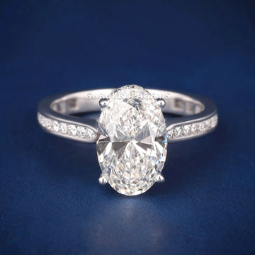 Women’s Rose Gold Solitaire Ring Round Brilliant Lab Diamonds Wedding And Engagement Gurukrupa-Gems