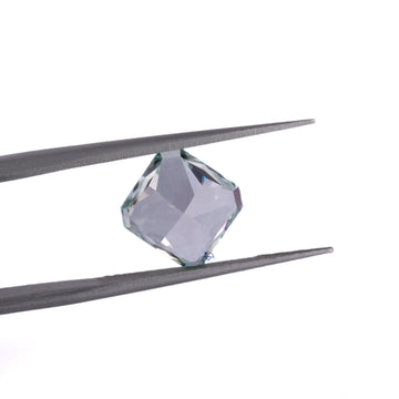 3.96 CT intense green square radiant color with vvs clarity diamond crafted for lab made diamonds-Gurukrupa-Gems