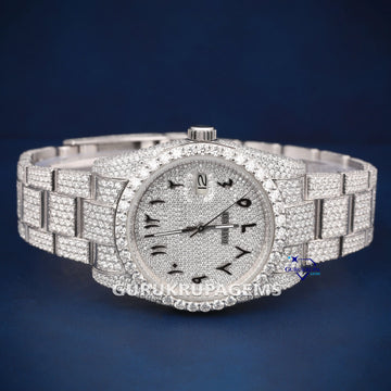 36 mm womens arabic dial buss down watch Gurukrupa-Gems