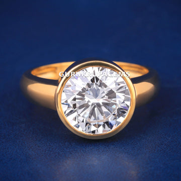 4.50CT Buy Unique Octagon Cut Diamond Engagement Rings for Womens Mens in Silver Gurukrupa-Gems