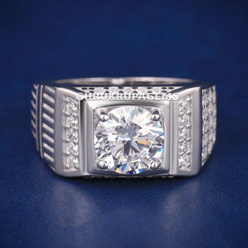 6 Carat Diamond Solitaire Pear Ring For Proposal Gurukrupa-Gems