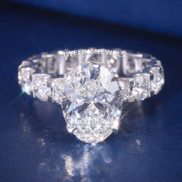 6 Carat Diamond Solitaire Pear Ring For Proposal Gurukrupa-Gems